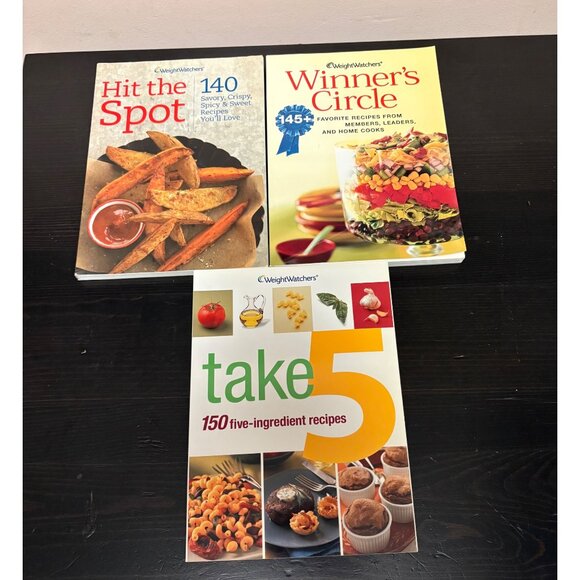 WeightWatchers Recipe Book Set Of 3: Hit The Spot Winners Circle Take 5 - Picture 1 of 8